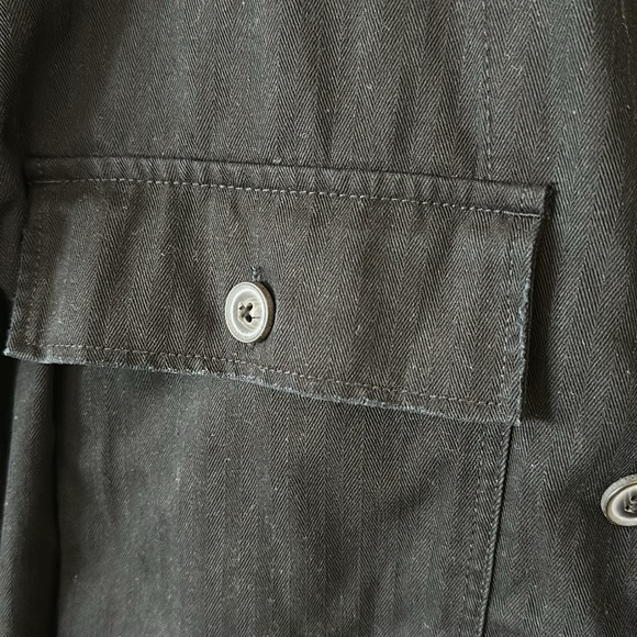 All Saints black Recon LS Shirt sz M - Picture 4 of 9